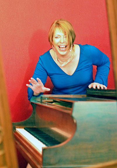 Karen Rege at the piano - The Girl in the Mirror